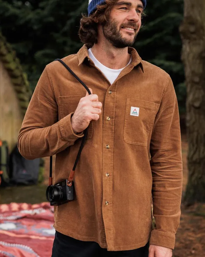 Men Tops Passenger Backcountry Cord Shirt Toffee Toffee