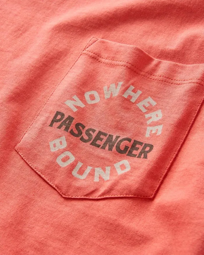 Men Tops Passenger Cabin Recycled Relaxed Fit TShirt Cardinal Cardinal