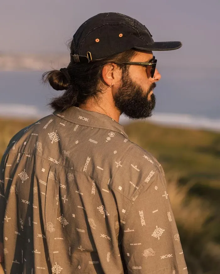 Men Tops Passenger Cove Organic Cotton Short Sleeve Shirt Olive Made To Roam Olive Made To Roam
