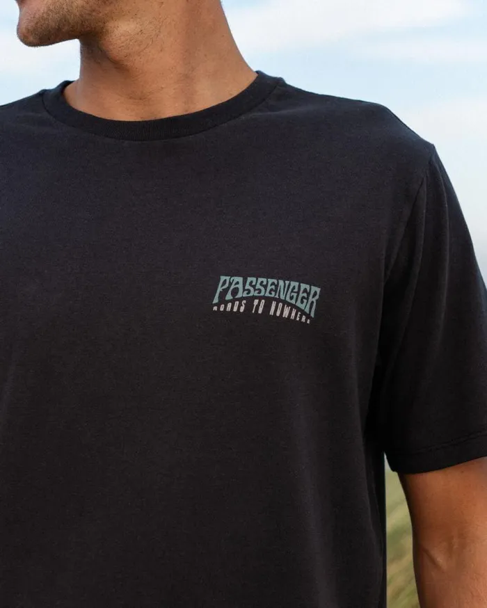 Men Tops Passenger Decade Recycled Cotton TShirt Black Black