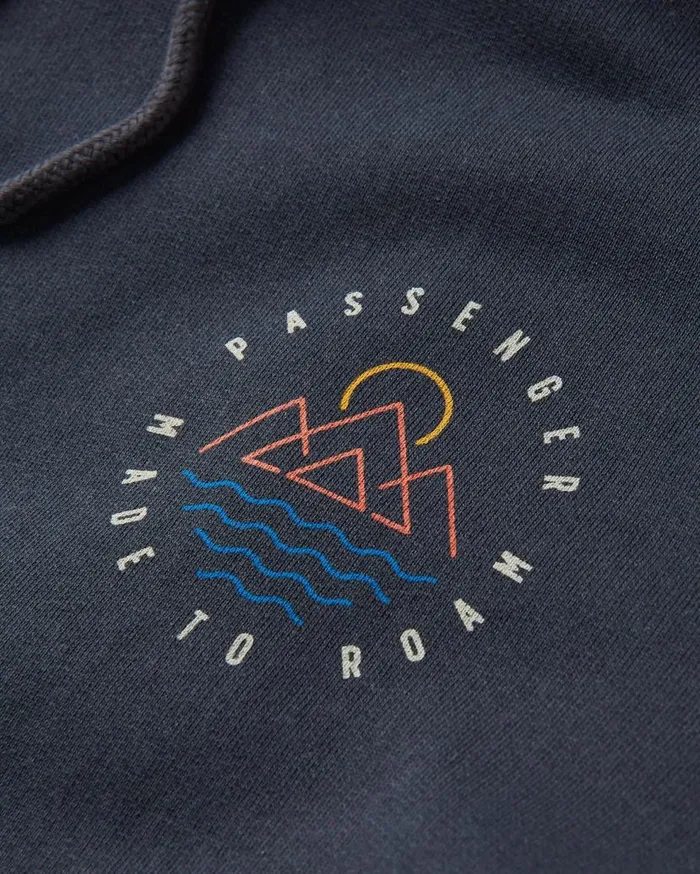Men Tops Passenger Escapism Recycled Cotton Hoodie Black Black