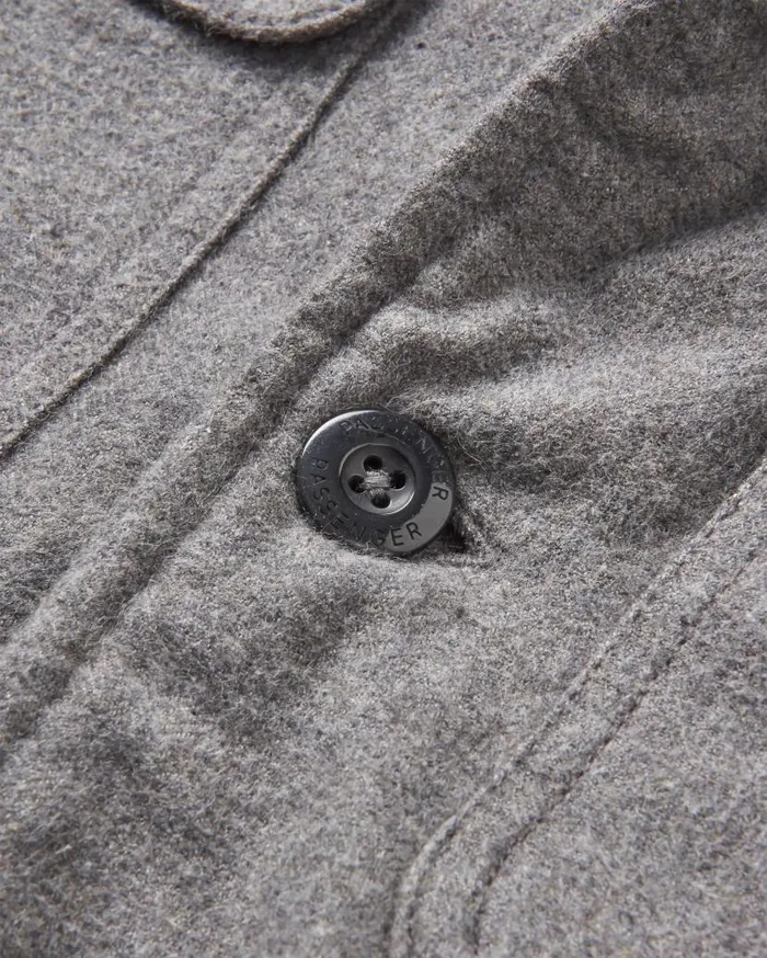 Men Tops Passenger Freestyle SherpaLined Overshirt Grey Marl Grey Marl