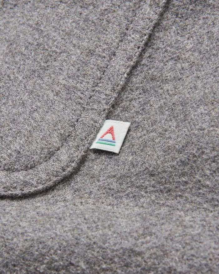 Men Tops Passenger Freestyle SherpaLined Overshirt Grey Marl Grey Marl