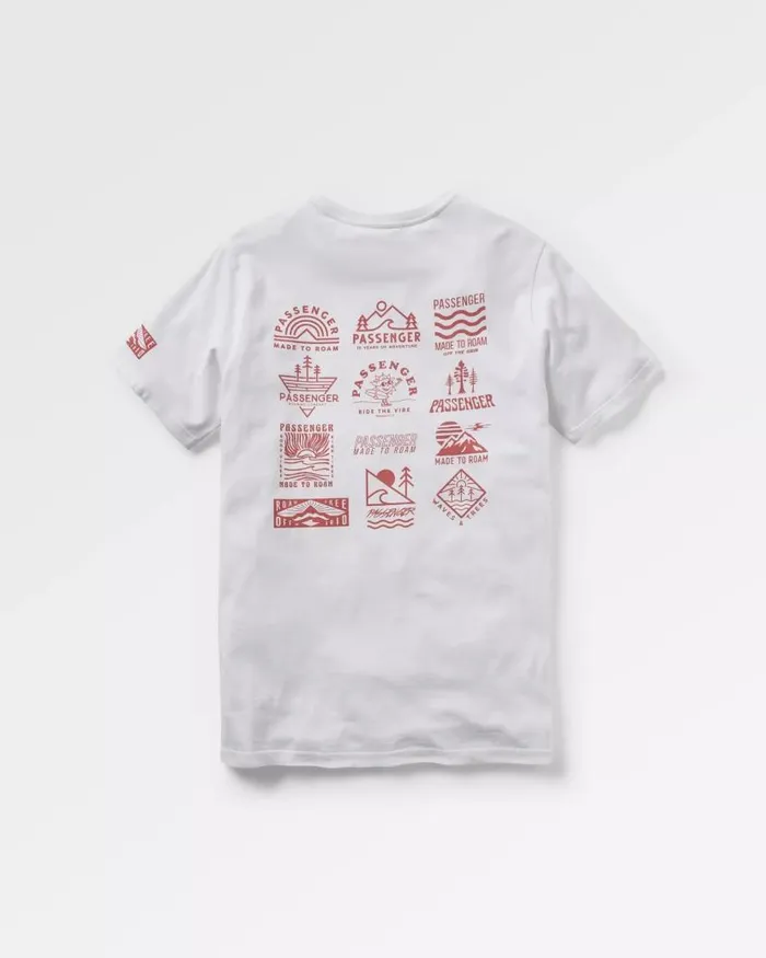 Men Tops Passenger Icon Recycled Cotton TShirt White White