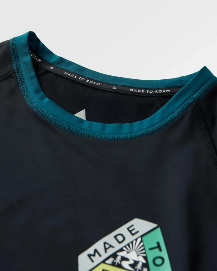 Men Tops Passenger Lakeside Recycled Active TShirt Black Black