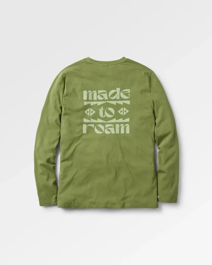 Men Tops Passenger Sunrise Recycled Cotton Ls TShirt Loden Green Loden Green