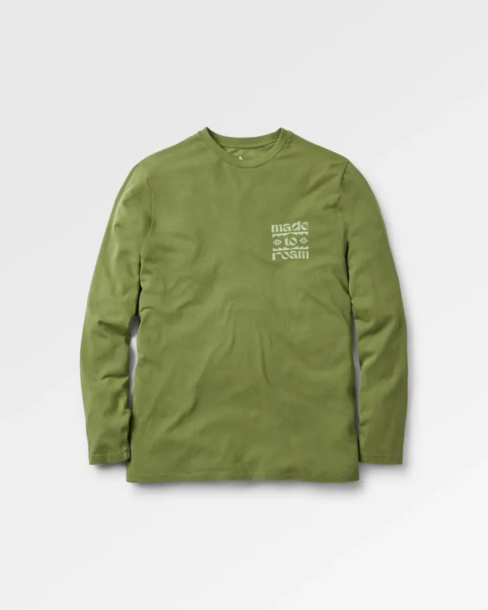 Men Tops Passenger Sunrise Recycled Cotton Ls TShirt Loden Green Loden Green
