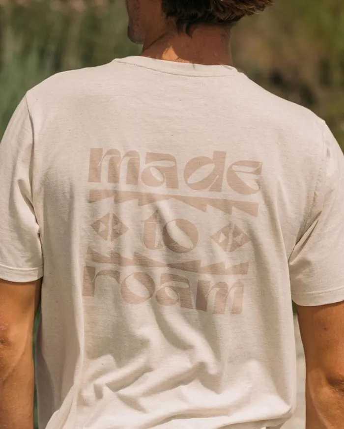Men Tops Passenger Sunrise Recycled Cotton TShirt Milky Marl Milky Marl