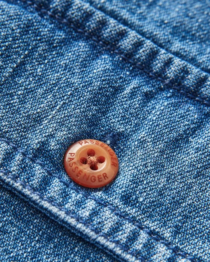 Men Tops Passenger Vision Denim Shirt Denim Blue Denim Blue