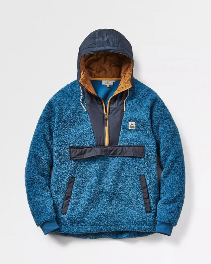 Men Tops Passenger Woodland Recycled Polarlined Sherpa Fleece Blue Steel Blue Steel