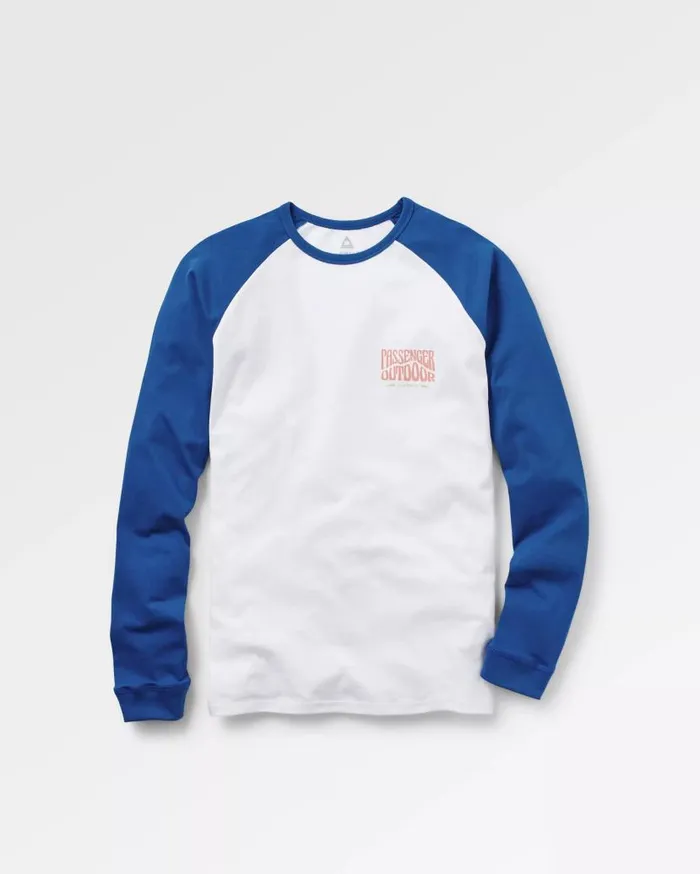 Men Tops Passenger Yuca Recycled Cotton LS TShirt True Blue True Blue
