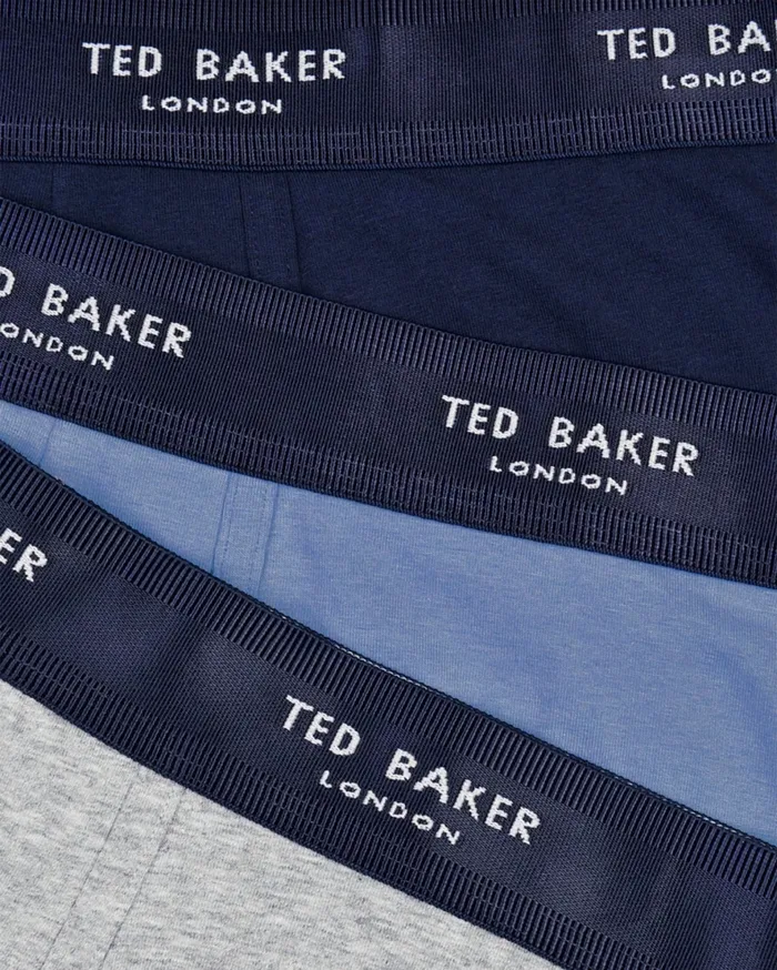 Men TRUUCK 8211 Three Pack Plain Cotton Trunks Assorted Ted Baker Underwear Men TRUUCK 8211 Three Pack Plain Cotton Trunks Assorted Ted Baker Underwear