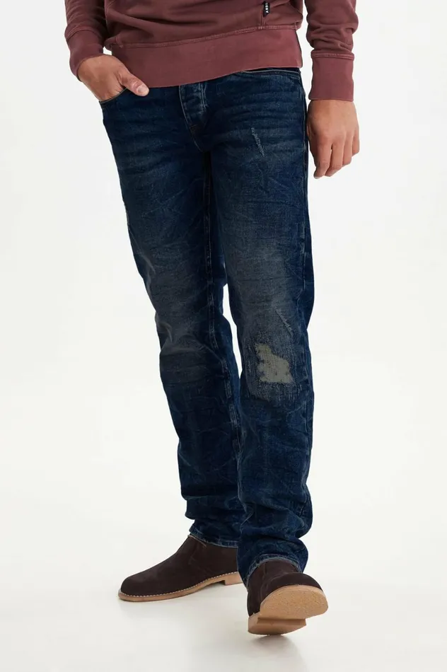 Men Twister Fit Blend Twister Jeans Denim Dark Blue
