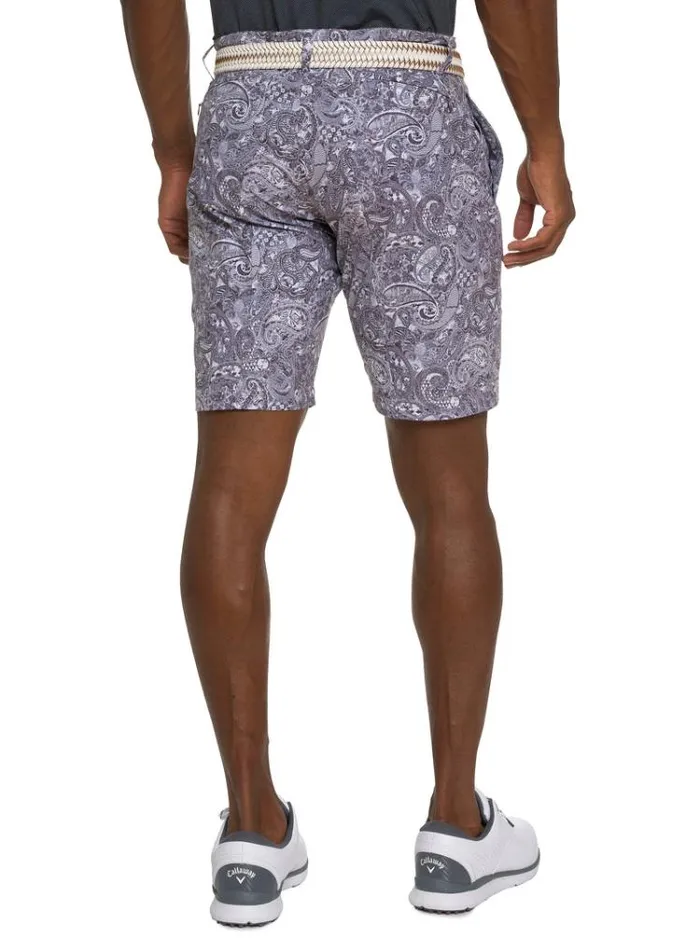Men WESTPORT PERFORMANCE GOLF SHORT Black Robert Graham Shorts and Swim