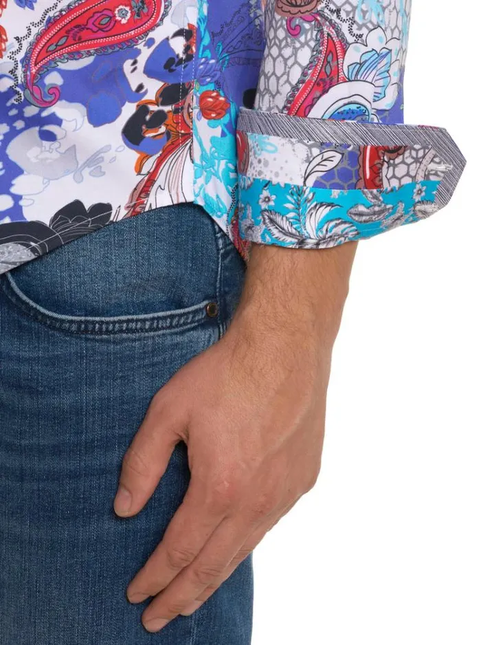 Men WINGATE LONG SLEEVE BUTTON DOWN SHIRT Multi Robert Graham Button Down Shirts