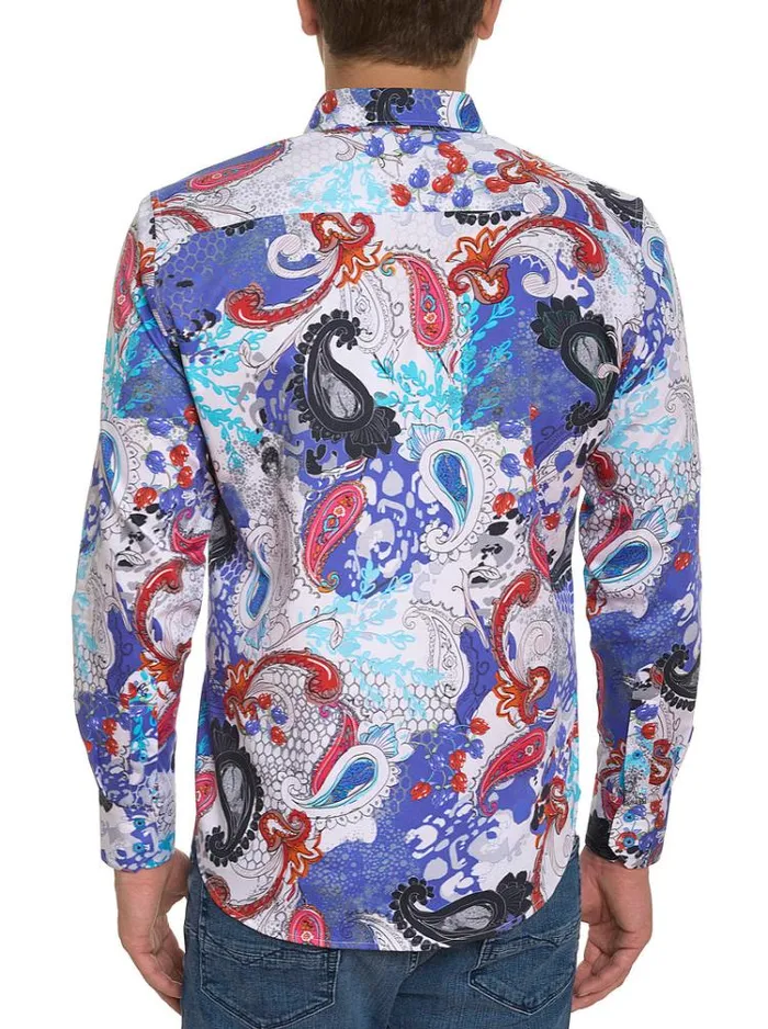 Men WINGATE LONG SLEEVE BUTTON DOWN SHIRT Multi Robert Graham Button Down Shirts