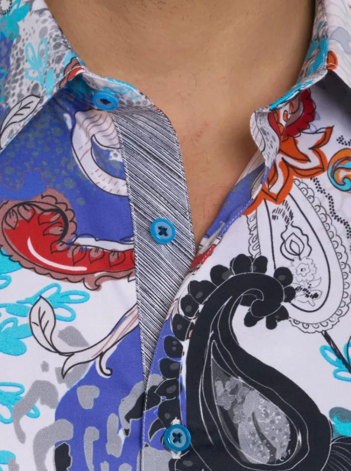Men WINGATE LONG SLEEVE BUTTON DOWN SHIRT Multi Robert Graham Button Down Shirts