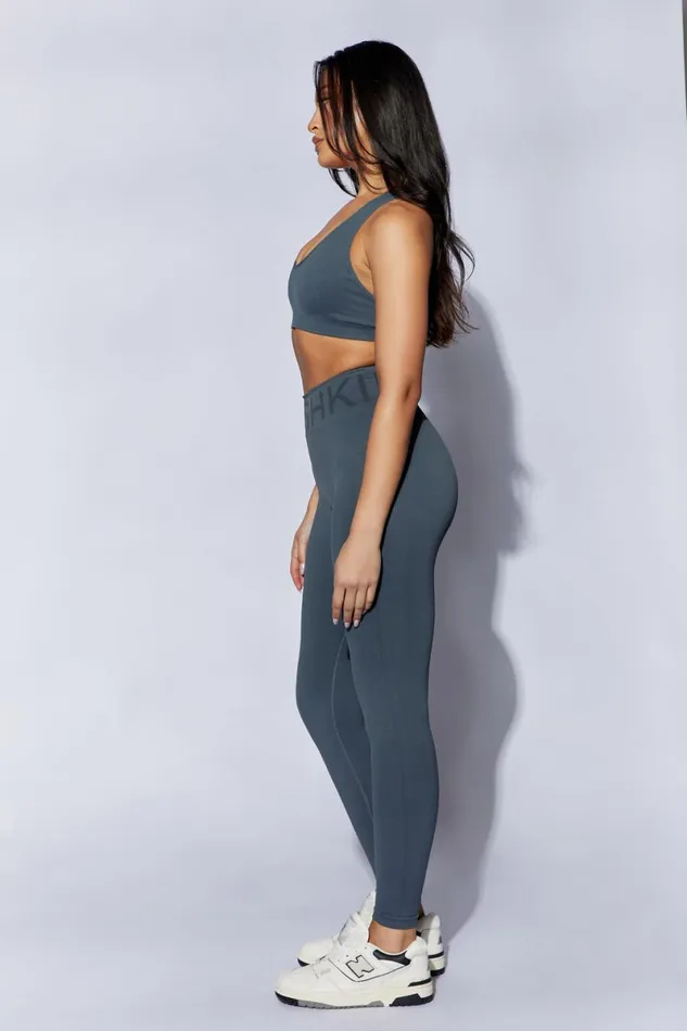 Meshki Activewear Quinn Halter Longline Top 8211 Charcoal Charcoal 8211 Women Meshki Activewear Quinn Halter Longline Top 8211 Charcoal Charcoal 8211 Women