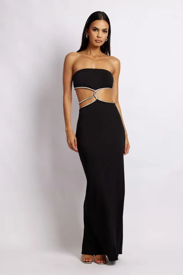 Meshki Bachelorette Billie Strapless Maxi Dress 8211 Black Black 8211 Women