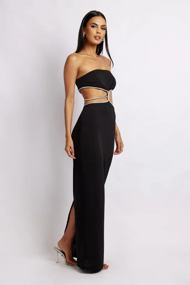 Meshki Bachelorette Billie Strapless Maxi Dress 8211 Black Black 8211 Women