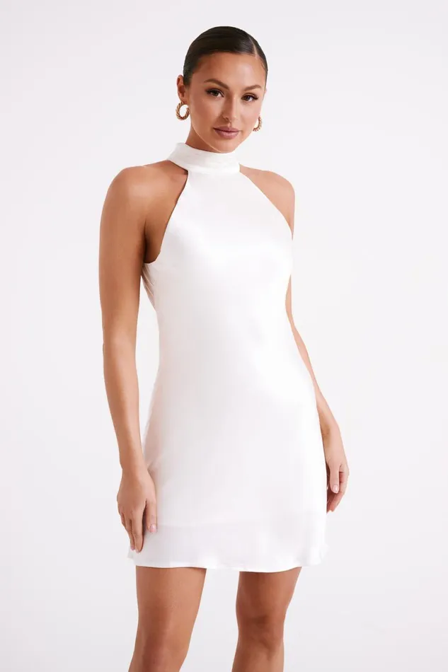 Meshki Bachelorette Claire A Line Mini Dress 8211 White White 8211 Women