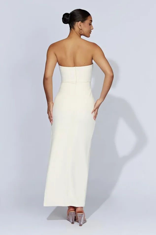 Meshki Bachelorette Rachel Maxi Split Front Dress 8211 Bone Bone 8211 Women
