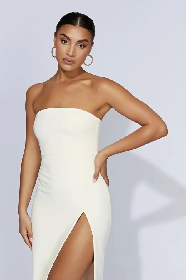 Meshki Bachelorette Rachel Maxi Split Front Dress 8211 Bone Bone 8211 Women