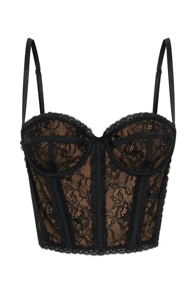 Meshki Bachelorette Sansa Lace Bustier 8211 Black Black 8211 Women