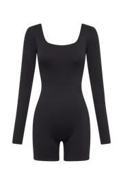 Meshki Basic Bottoms Oakley Recycled Nylon Long Sleeve Playsuit 8211 Black Black 8211 Women