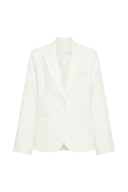 Meshki Blazers Bexley Oversized Blazer With Shoulder Pads 8211 Ivory Ivory 8211 Women