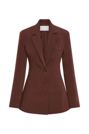 Meshki Blazers Greer Hourglass Suiting Blazer 8211 Dark Chocolate Darkchocolate 8211 Women