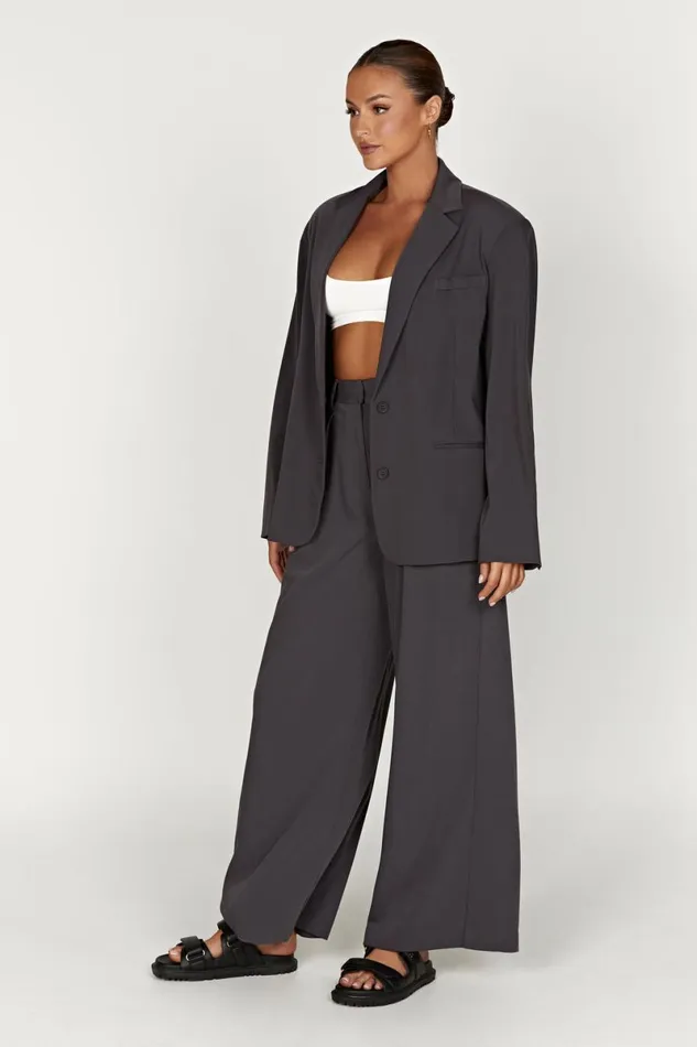 Meshki Blazers Simone Oversized Blazer 8211 Charcoal Charcoal 8211 Women