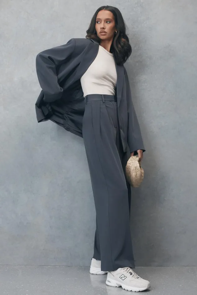 Meshki Blazers Simone Oversized Blazer 8211 Charcoal Charcoal 8211 Women
