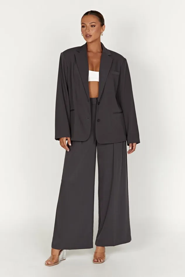 Meshki Blazers Simone Oversized Blazer 8211 Charcoal Charcoal 8211 Women