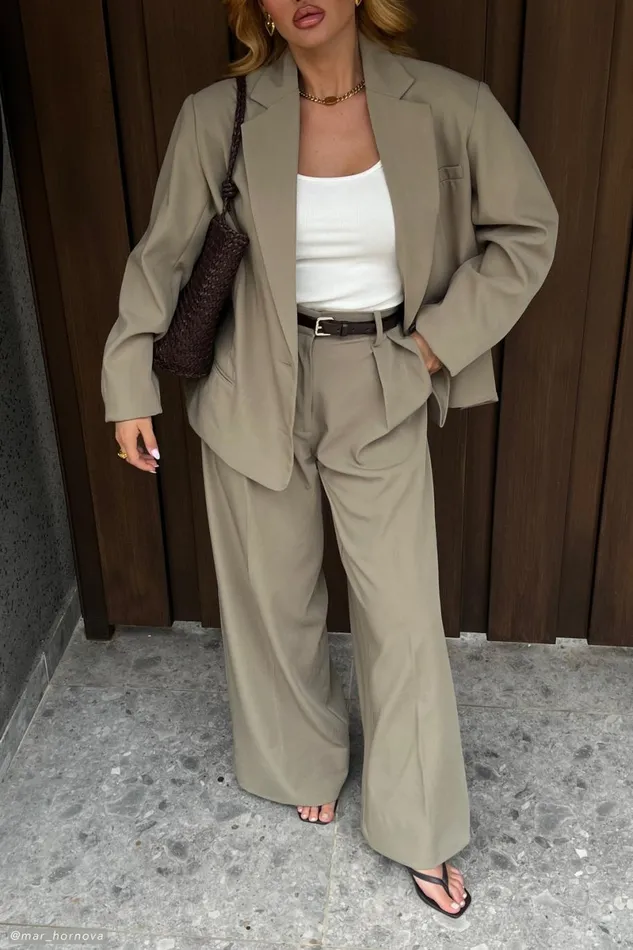 Meshki Blazers Simone Oversized Blazer 8211 Olive Olive 8211 Women
