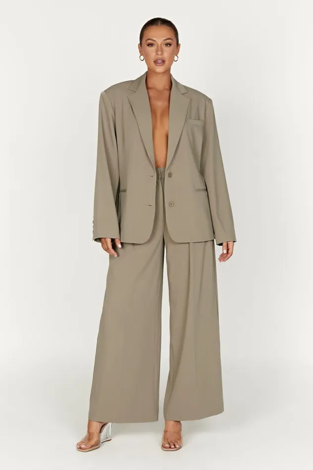 Meshki Blazers Simone Oversized Blazer 8211 Olive Olive 8211 Women
