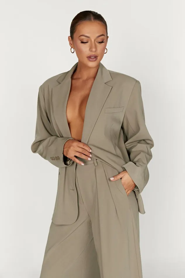Meshki Blazers Simone Oversized Blazer 8211 Olive Olive 8211 Women
