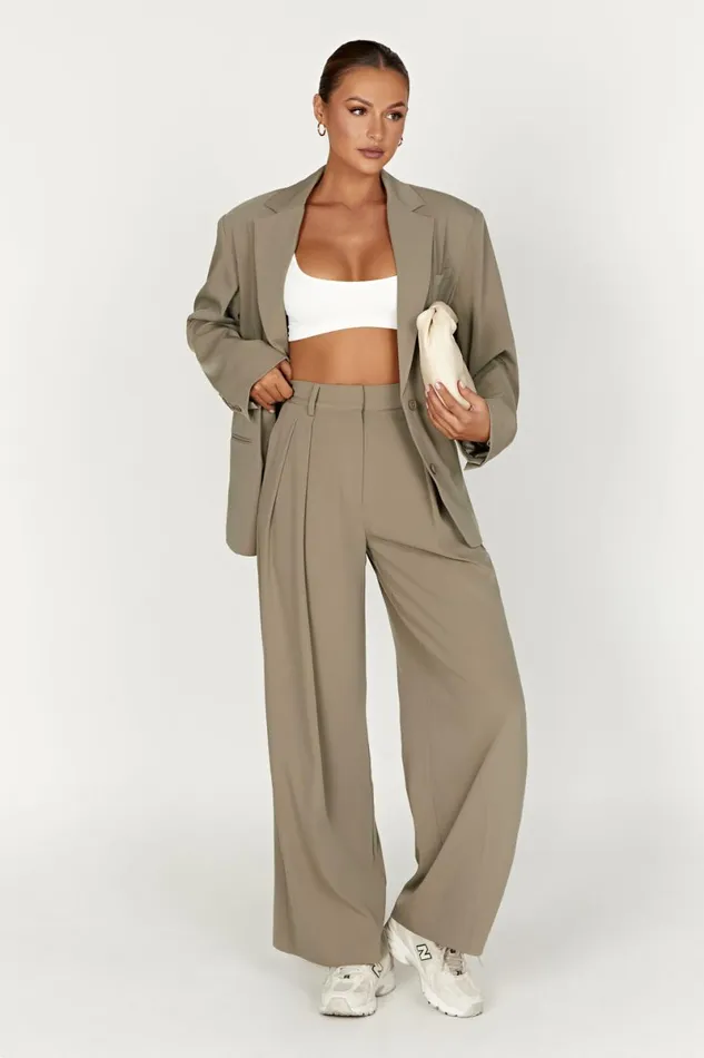 Meshki Blazers Simone Oversized Blazer 8211 Olive Olive 8211 Women