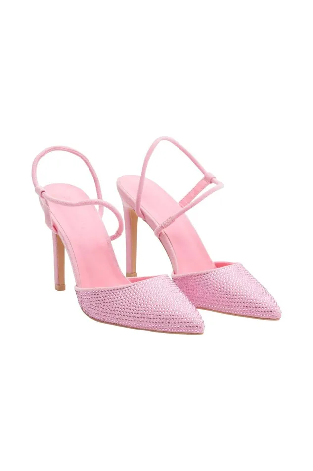 Meshki Bridal Shower Carter Diamante Closed Toe Heels 8211 Blush Pink Blushpink 8211 Women