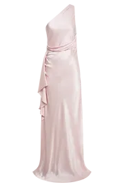 Meshki Bridesmaids Calliope One Shoulder Maxi Dress 8211 Crystal Rose Crystalrose 8211 Women