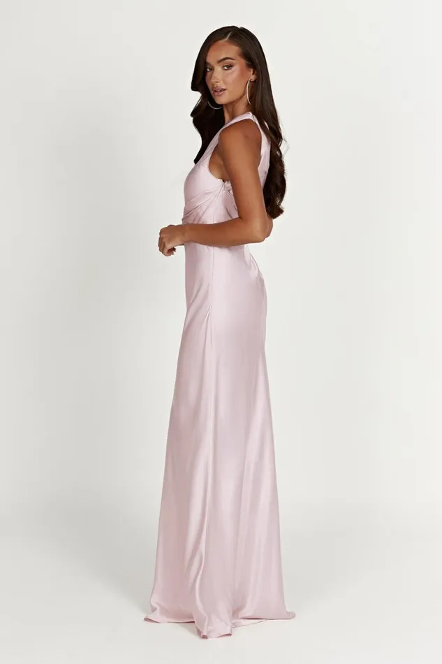 Meshki Bridesmaids Calliope One Shoulder Maxi Dress 8211 Crystal Rose Crystalrose 8211 Women