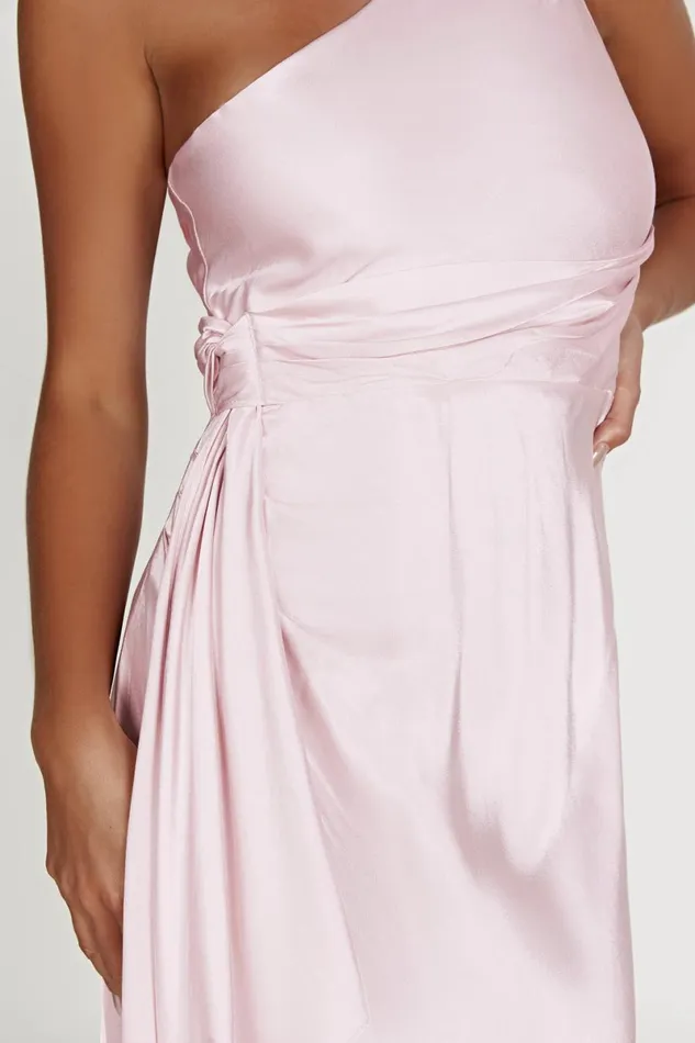 Meshki Bridesmaids Calliope One Shoulder Maxi Dress 8211 Crystal Rose Crystalrose 8211 Women