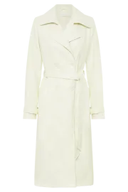 Meshki Coats and Jackets Isla Pu Trench 8211 Vanilla Vanilla 8211 Women