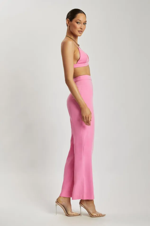 Meshki Crop Tops Cynthia Triangle Bralette 8211 Pink Pink 8211 Women Meshki Crop Tops Cynthia Triangle Bralette 8211 Pink Pink 8211 Women