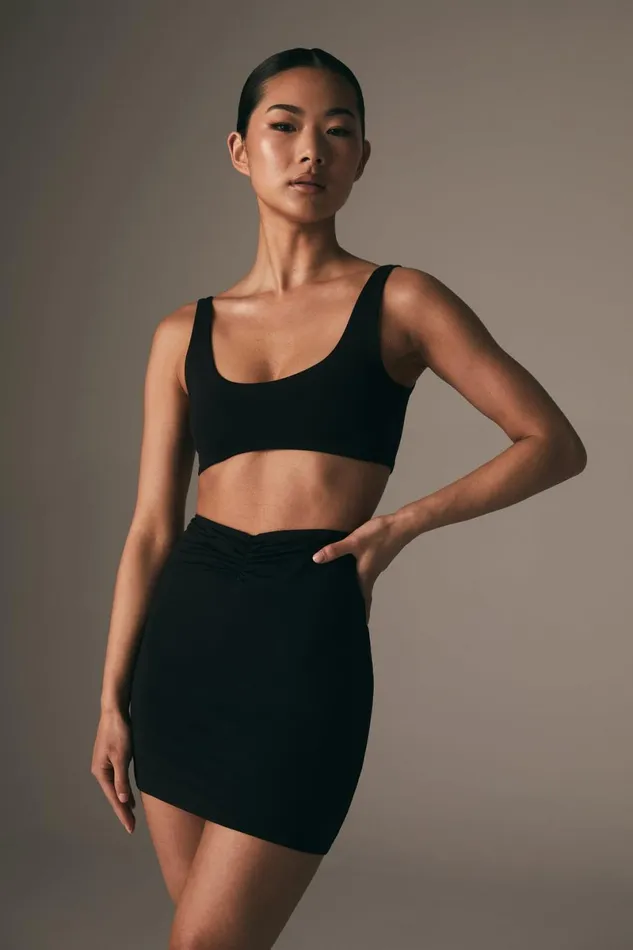 Meshki Crop Tops Jemma Scoop Neck Super Crop Top 8211 Black Black 8211 Women