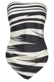 Meshki Crop Tops Laina Printed Scarf Top 8211 Abstract Print Abstract Print 8211 Women Meshki Crop Tops Laina Printed Scarf Top 8211 Abstract Print Abstract Print 8211 Women