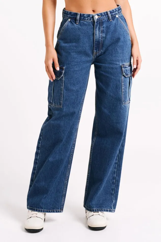 Meshki Denim Jagger Relaxed Denim Jean 8211 Dark Blue Darkblue 8211 Women