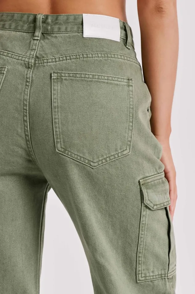 Meshki Denim Jagger Relaxed Denim Jean 8211 Khaki Khaki 8211 Women