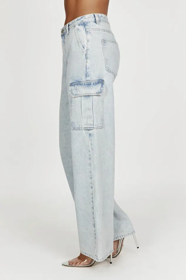 Meshki Denim Jagger Relaxed Denim Jean 8211 Light Blue Lightblue 8211 Women