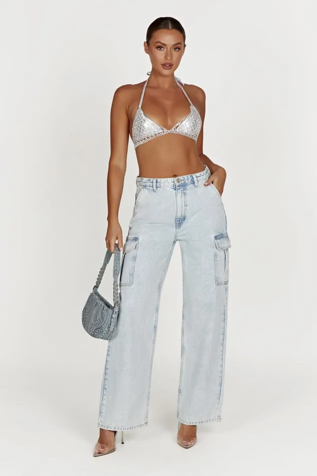 Meshki Denim Jagger Relaxed Denim Jean 8211 Light Blue Lightblue 8211 Women